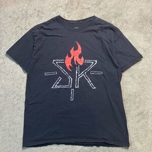 WWE Seth Rollins’s Flame T Shirt Size XL Double Sided Wrestling Y2K